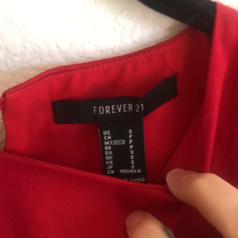 Red shift dress with pockets!!! - Picture 2 of 6